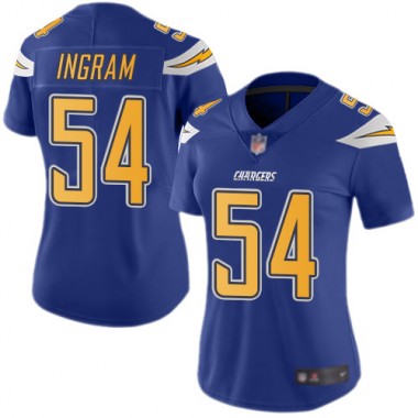 Los Angeles Chargers NFL Football Melvin Ingram Electric Blue Jersey Women Limited #54 Rush Vapor Untouchable->youth nfl jersey->Youth Jersey